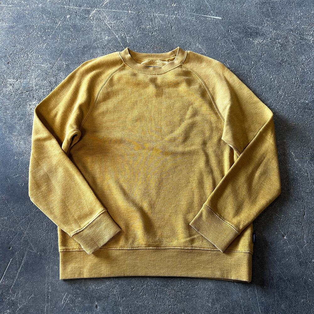 Brixton Crewneck Sweater Size XS  Yellow Gold Pullover Sweatshirt